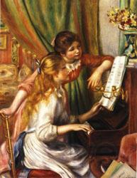 Auguste renoir Young Girls at the Piano Spain oil painting art
